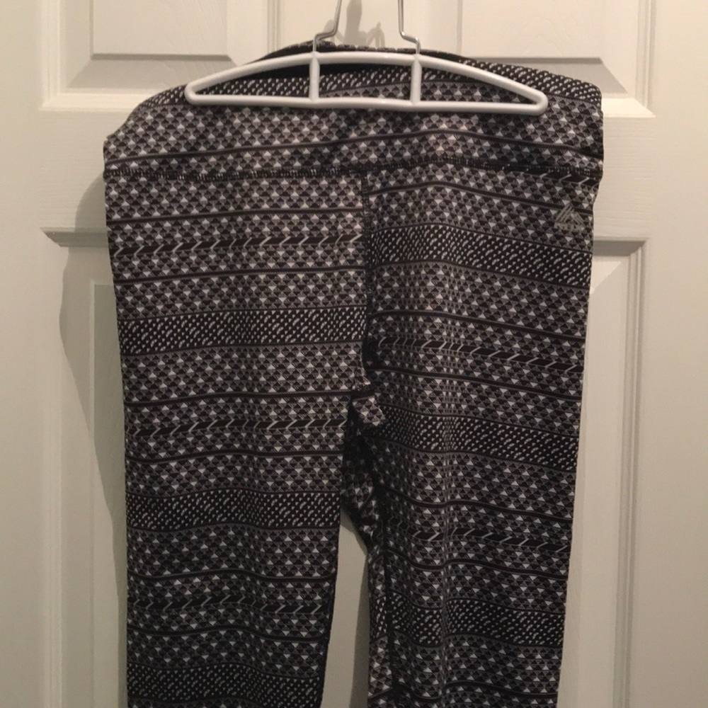 RBX Leggings Size XL Black White ankle Length